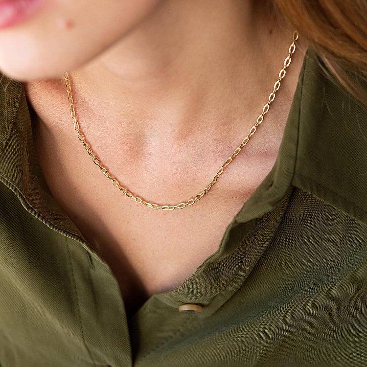 Золотая цепочка Якорное плетение ц00246 от ювелирного магазина Оникс - 1