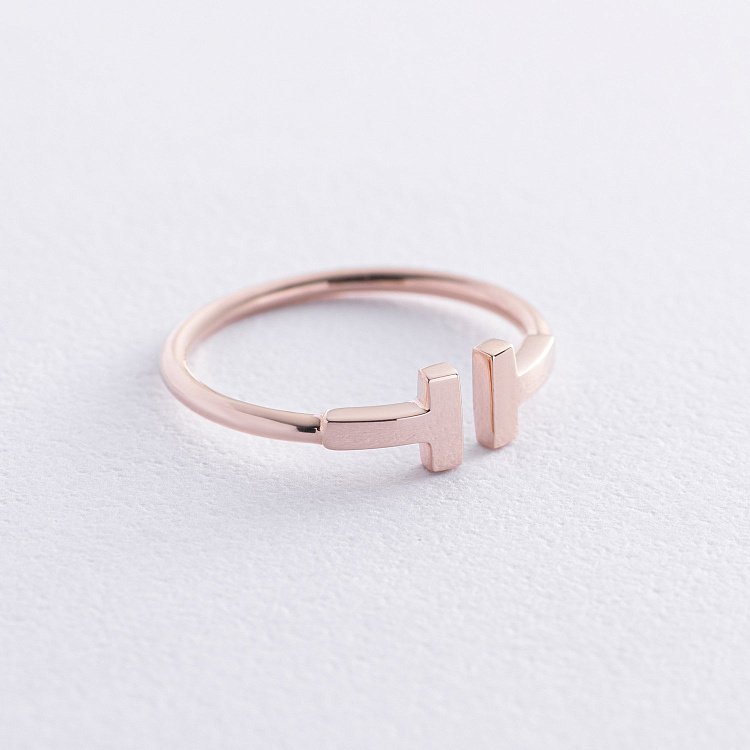 Кольцо "Tina" в красном золоте к05179 от ювелирного магазина Оникс - 6