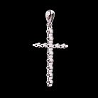Золотой крестик (бриллианты) Р00336mi от ювелирного магазина Оникс - 2