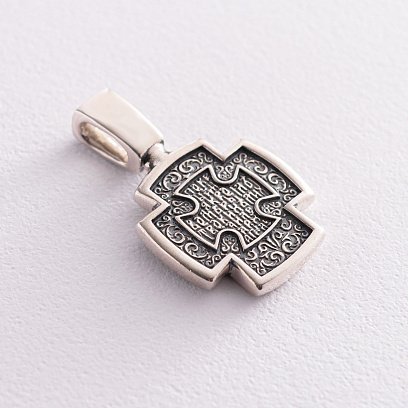 Серебряный крестик Архангел Михаил 131191 №5