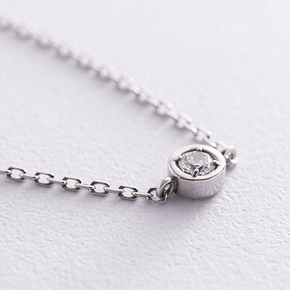 Серебряный браслет с фианитом 141529 №3