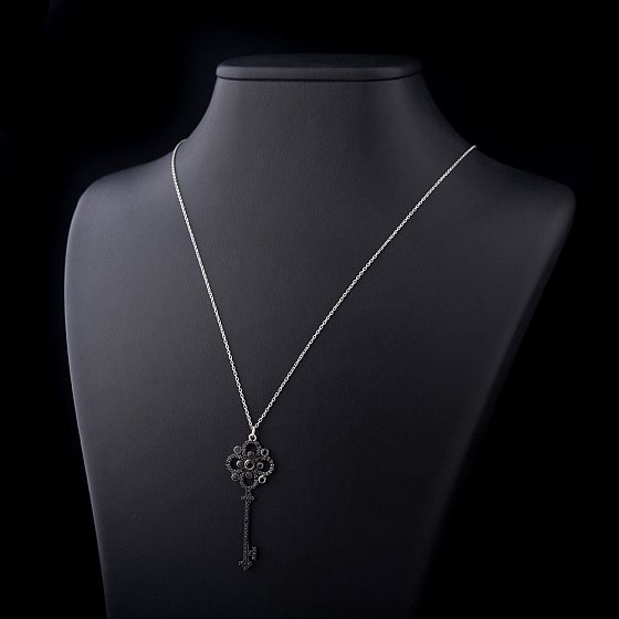 Серебряное колье "Ключик" 18476 №2