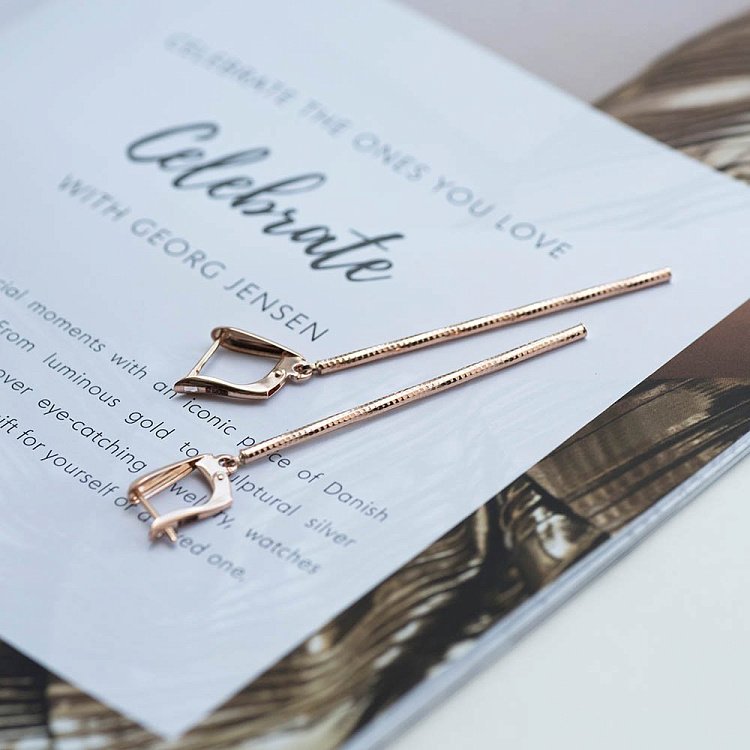 Золоті сережки на англійській застібці с05367 від ювелірного магазину Онікс - 3