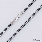 Серебряная черненая цепочка плетение Панцирное 10083 от ювелирного магазина Оникс