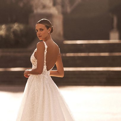 Серебряные серьги - пусеты с фианитами 842 №8