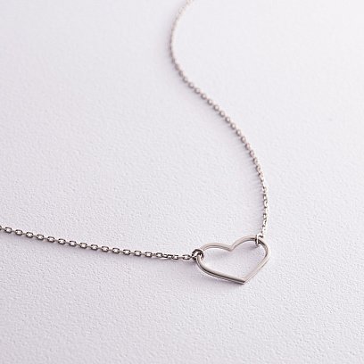 Срібне кольє "Сердечко" 181220 №2