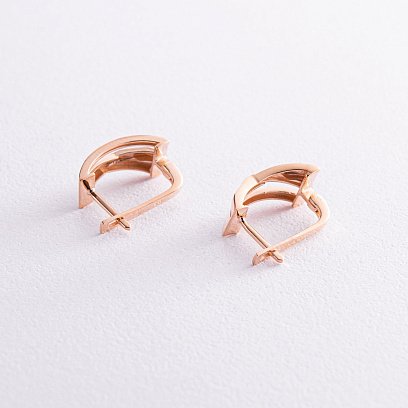 Серьги в красном золоте с07497 №3
