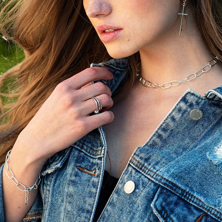 Срібний браслет "Свобода" 141482 від ювелірного магазину Онікс - 4