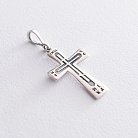 Срібний православний хрест 132998 от ювелирного магазина Оникс