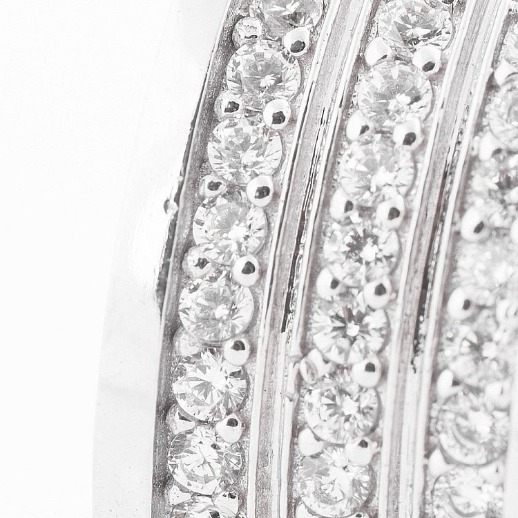 Золотое кольцо с фианитами к05233 от ювелирного магазина Оникс - 2