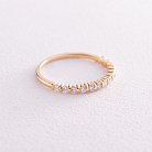 Золотое кольцо с дорожкой камней (бриллианты) кб0463ca от ювелирного магазина Оникс - 2
