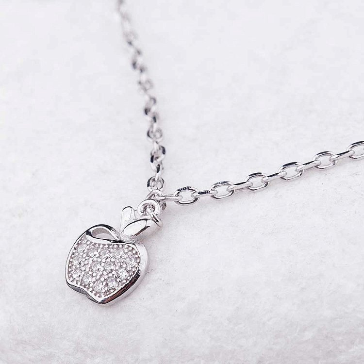 Серебряный браслет на ногу с фианитами 14931 от ювелирного магазина Оникс - 1