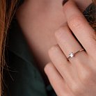 Помолвочное золотое кольцо "Сердце" с бриллиантом кб0399z от ювелирного магазина Оникс - 2