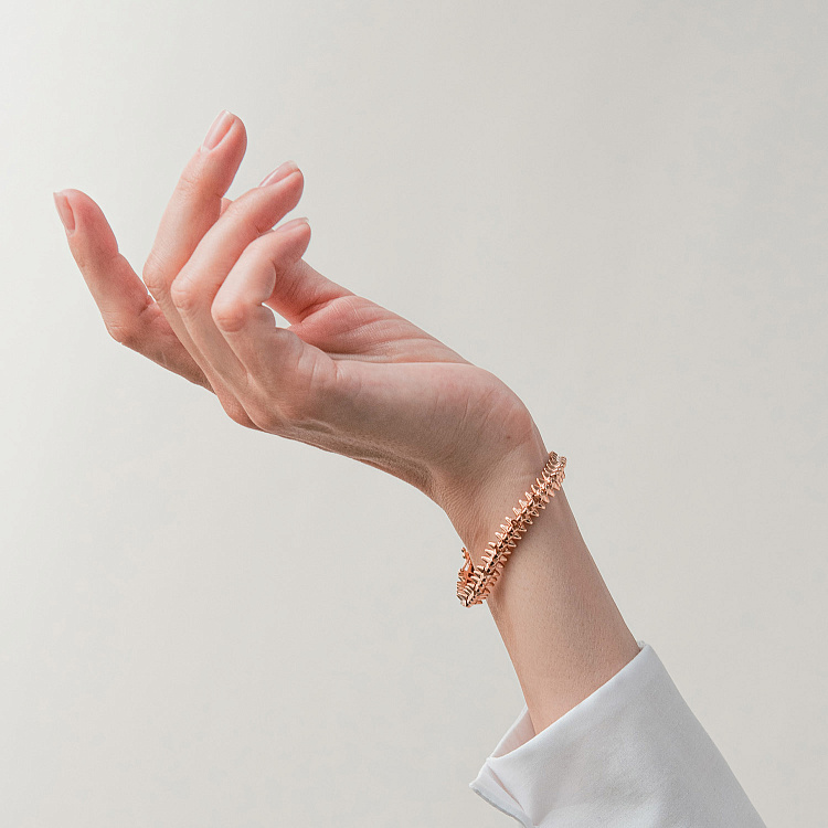 Браслет "Тереза" в красном золоте б05430 от ювелирного магазина Оникс - 2