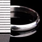 Серебряное обручальное кольцо гладкое тонкое 11034т от ювелирного магазина Оникс - 2