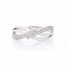 Золотий перстень з діамантами T03089R от ювелирного магазина Оникс - 2