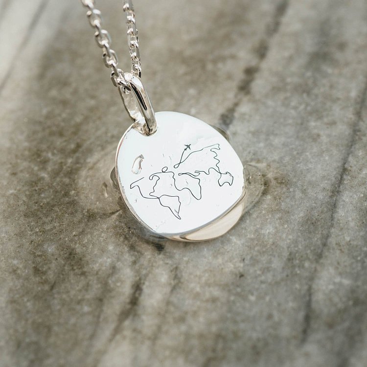 Серебряный кулон "Вокруг света" 133045вок от ювелирного магазина Оникс - 3