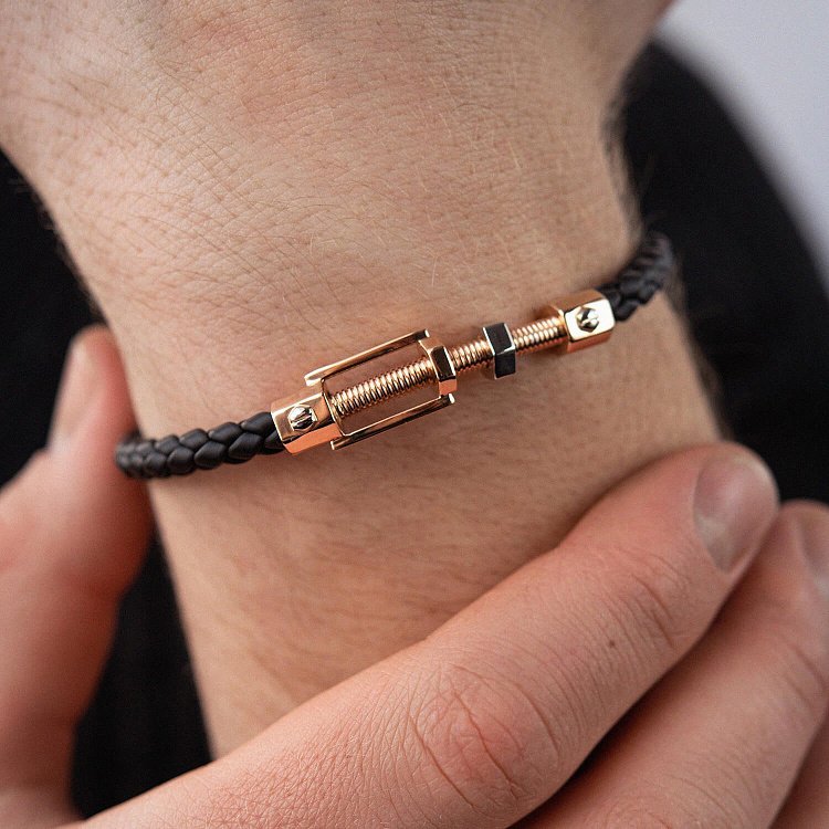 Каучуковий браслет "Гвоздик" б03985 від ювелірного магазину Онікс - 3