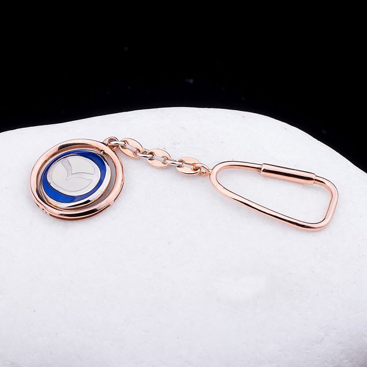 Золотой брелок "Mazda-Мазда" (эмаль) бр00005 от ювелирного магазина Оникс - 2