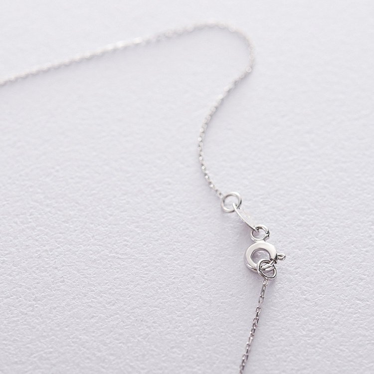 Подвійне золоте кольє "Місяць і зірка" з фіанітами кол01536 від ювелірного магазину Онікс - 2