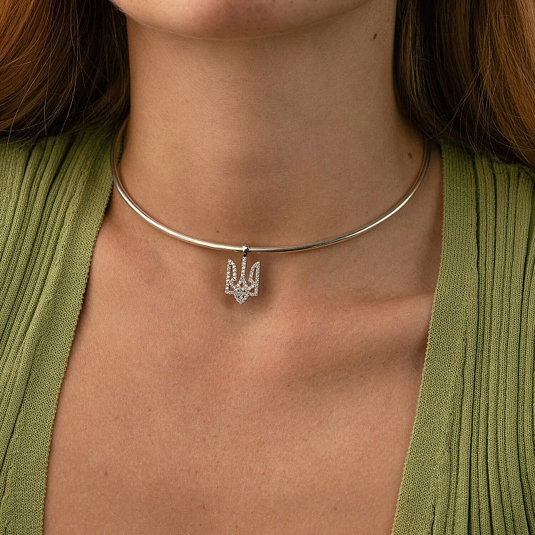 Серебряное колье - чокер (трансформер) 1100N от ювелирного магазина Оникс - 20