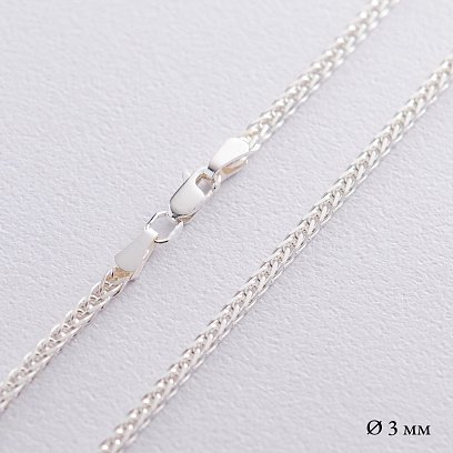 Серебряная цепочка (плетение спига) б010022