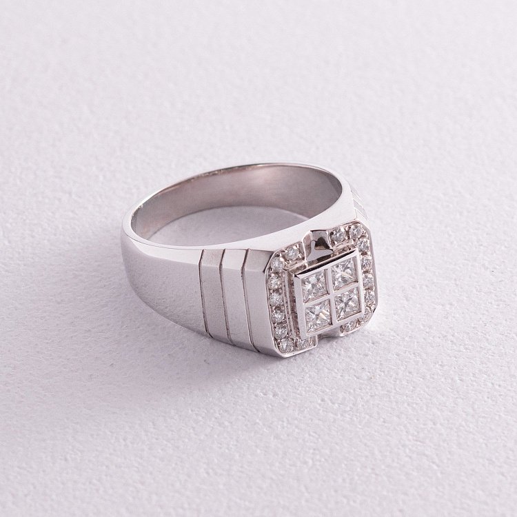 Чоловіча печатка (діаманти) кит01200 від ювелірного магазину Онікс