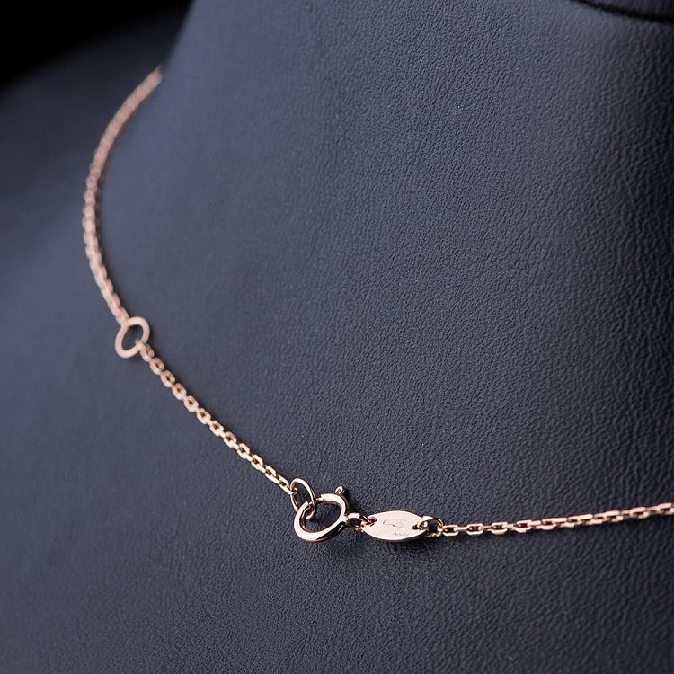 Золотое колье "Клевер" кол01040 от ювелирного магазина Оникс - 2