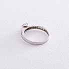 Помолвочное серебряное кольцо с фианитами 610 от ювелирного магазина Оникс - 2