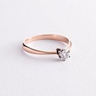 Помолвочное золотое кольцо с бриллиантом 220552421 от ювелирного магазина Оникс - 2