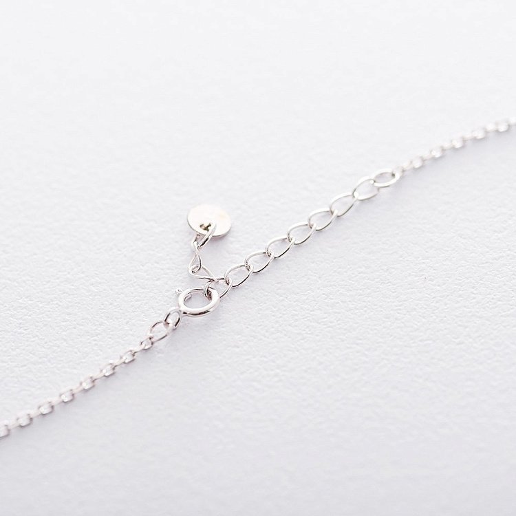 Срібне кольє із зірочками (фіаніт) 18798 від ювелірного магазину Онікс - 2