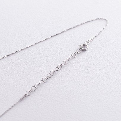 Серебряное колье с буквой С 18618ч №4