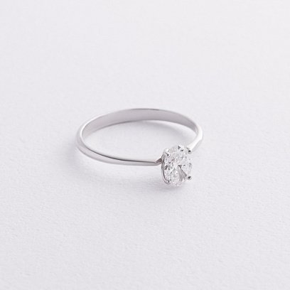 Помолвочное золотое кольцо с бриллиантом 242971121 №3