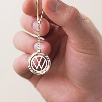 Золотий брелок "Volkswagen - Фольксваген" бр00026 №3