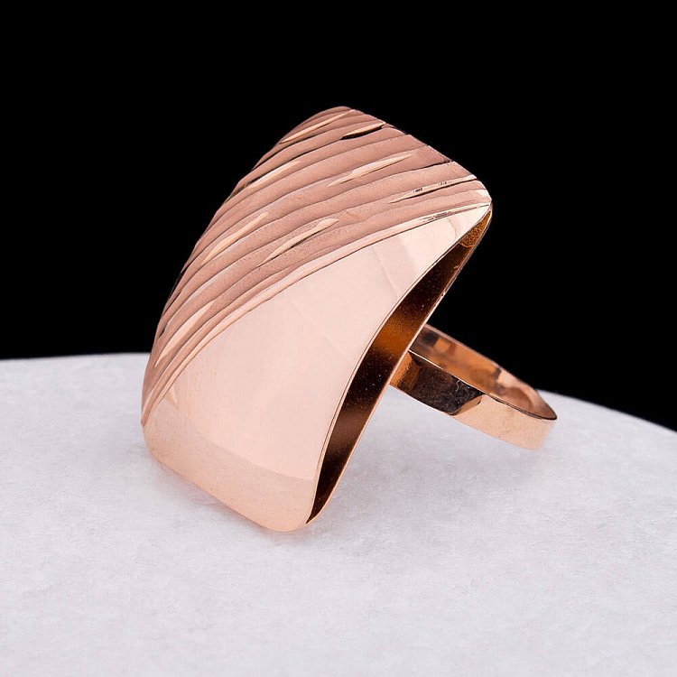 Золотое кольцо к02543 от ювелирного магазина Оникс - 4