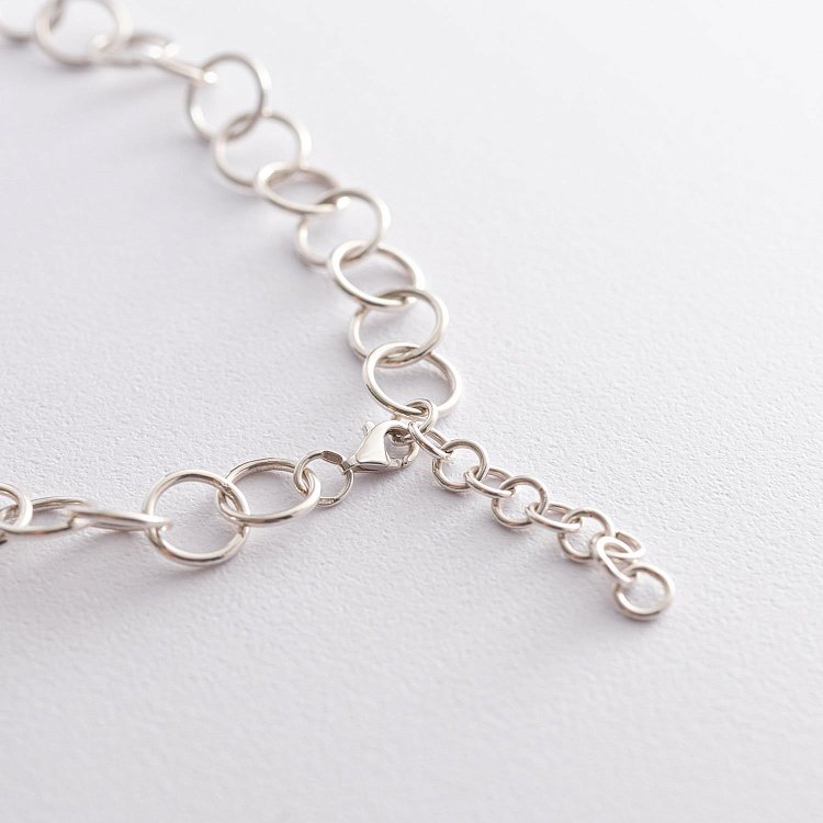 Серебряное колье "Воля" 181039 от ювелирного магазина Оникс - 6