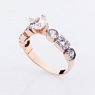 Помолвочное кольцо с фианитами к01890 от ювелирного магазина Оникс