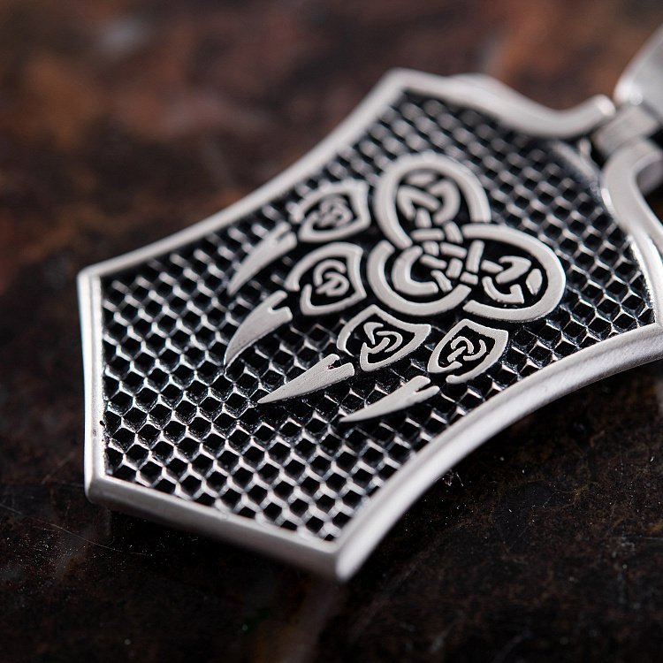 Серебряный кулон "Волк воет на луну" 376 от ювелирного магазина Оникс - 6