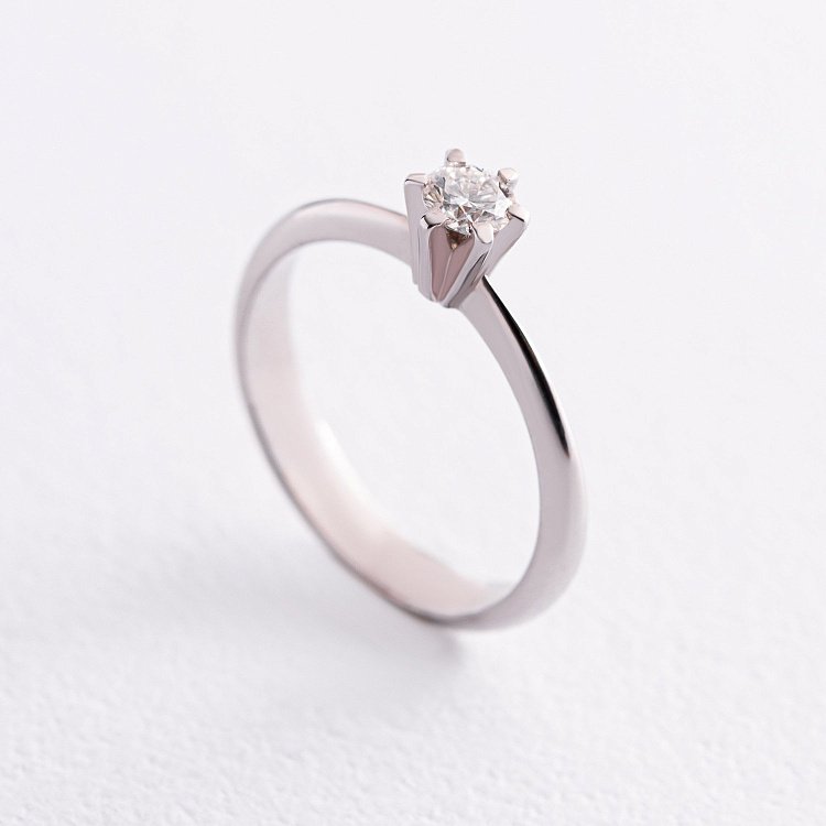 Помолвочное золотое кольцо с бриллиантом 219411121 от ювелирного магазина Оникс