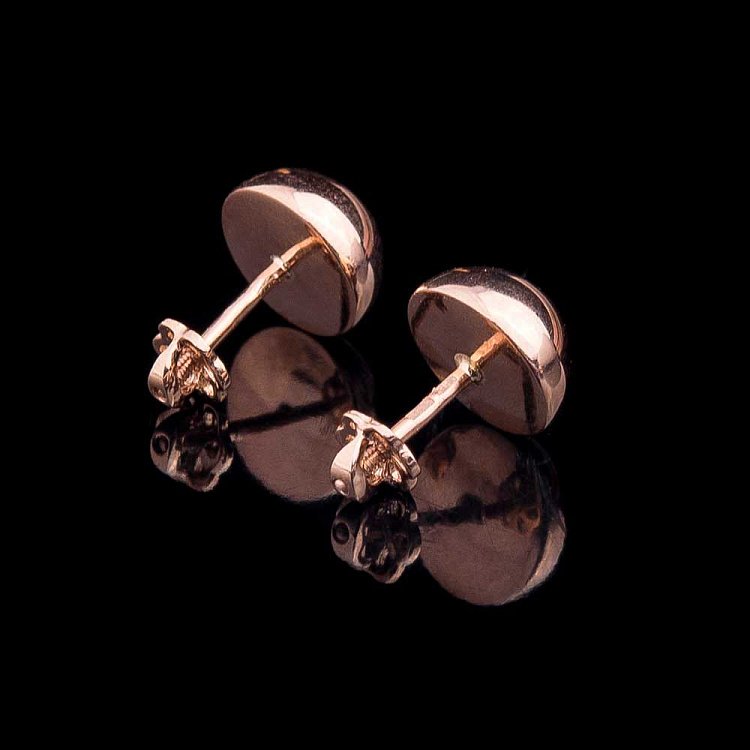 Золотые серьги-пусеты с01571 от ювелирного магазина Оникс - 3