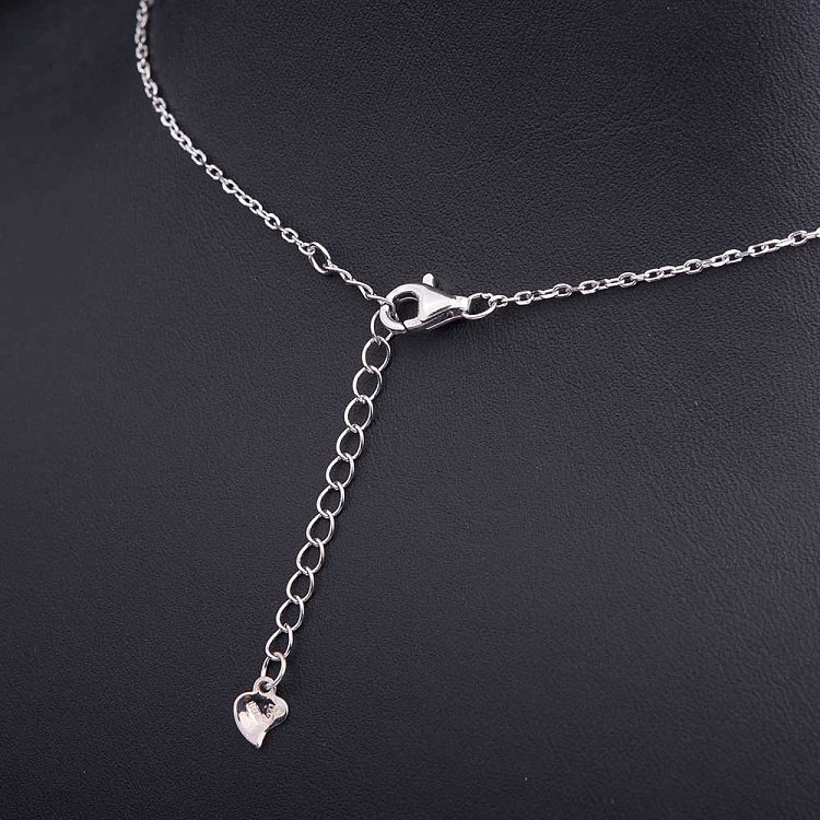 Серебряное колье "Бабочка" с фианитами и ониксом 18335 от ювелирного магазина Оникс - 2