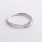 Золота каблучка з діамантами кб0690ri от ювелирного магазина Оникс - 1