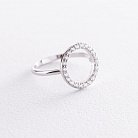 Серебряное кольцо "Круговорот" с фианитами 112577 от ювелирного магазина Оникс - 1