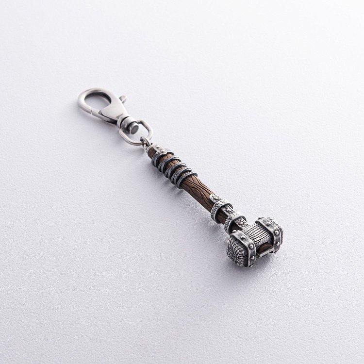 Срібний брелок "Молот вікінга" з ебеном 1116 від ювелірного магазину Онікс - 18