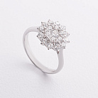 Золотое кольцо "Цветочек" с бриллиантами кб0653cha от ювелирного магазина Оникс