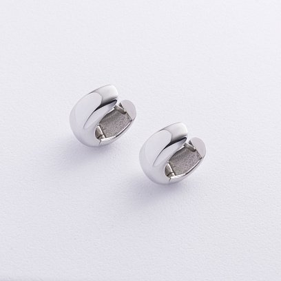 Сережки "Грація" у білому золоті с08954