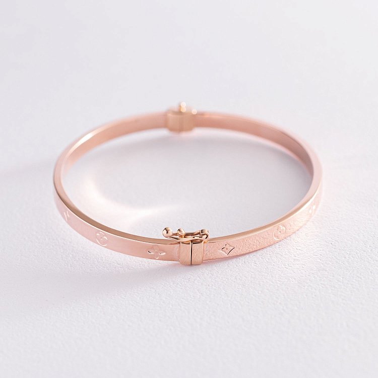 Жорсткий браслет в червоному золоті б04748 від ювелірного магазину Онікс - 2