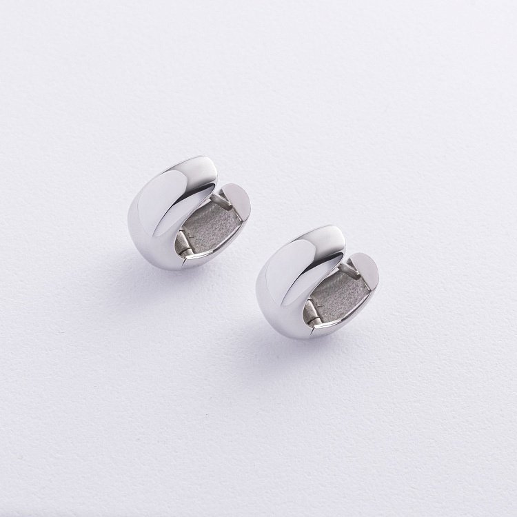 Сережки "Грація" у білому золоті с08954 від ювелірного магазину Онікс