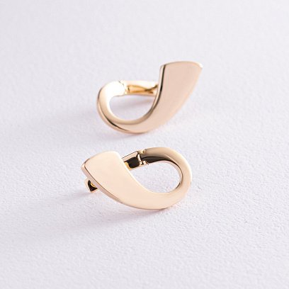 Серьги "Шарлотта" в желтом золоте с08008 №3