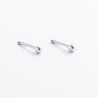 Серебряные серьги - пусеты "Шарики" mini 902-00909 от ювелирного магазина Оникс
